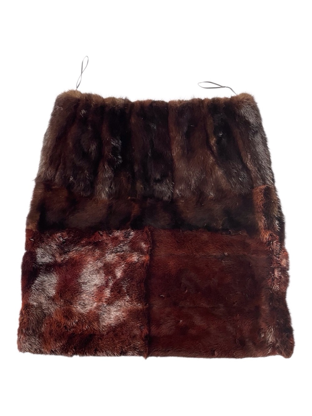Vintage Faux Fur Patchwork Skirt. - Picture 2 of 7